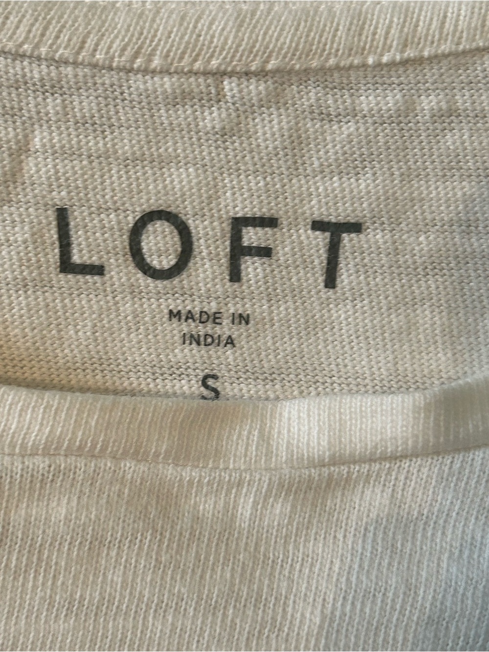 Ann Taylor Loft Women's Sz S White Eyelet Tank Top Summer Vacation 100% Cotton - Picture 3 of 5